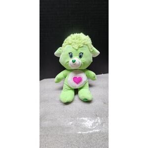 CARE BEAR COUSINS GENTLE HEART LAMB 13" Green PLUSH 2017 STUFFED TOY. Box 2